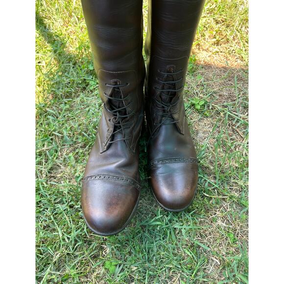 Der-Dau Pull-On Classic Dream Riding Boots, Field Style, Contour leg, Round toe - Picture 5 of 9